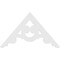 Ekena Millwork Pitch Robin Architectural Grade PVC Gable Pediment, 36"W x 21"H x 1"P (14/12) GPP036X021X100ROB - alternate 5